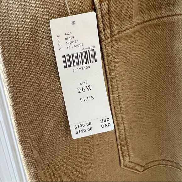 NWT Anthropologie Plus Maeve The Colette Wide Leg Crop Pants Size 26W - Picture 4 of 5